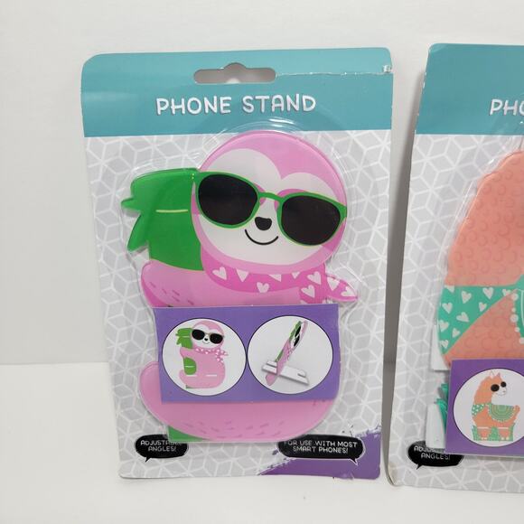 3 New Animal Llama, Panda, & Sloth Phone Stands - Picture 5 of 5
